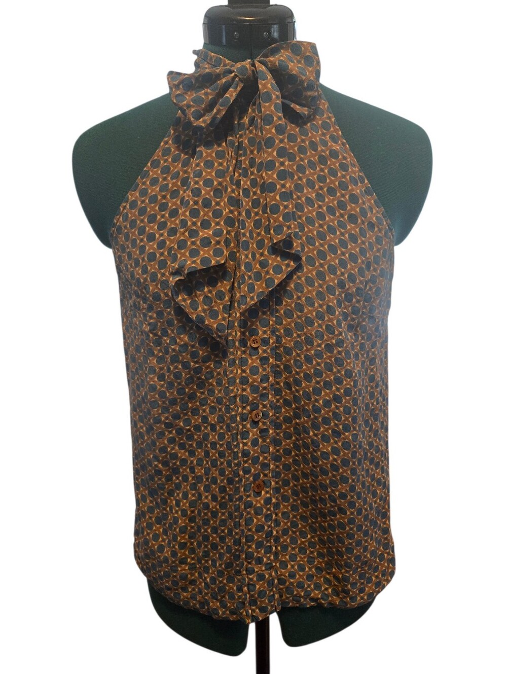 Girls From Savoy Silk Tie Top